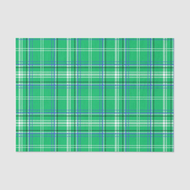 Papel De Seda Placa azul y verde (Anverso)