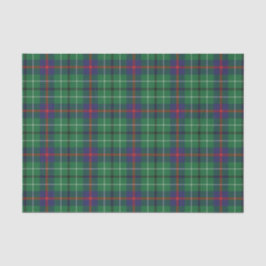 Papel De Seda Plaid Clan Duncan Green Check Tartan