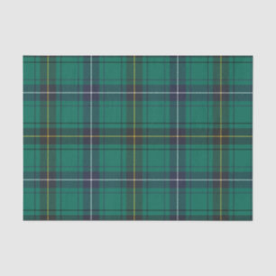 Papel De Seda Plaid Clan Henderson Green Check Tartan