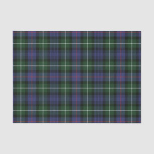 Papel De Seda Plaid Clan MacKenzie Green Purple Check Tartan