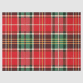 Papel De Seda Plaid de Navidad Tradicional