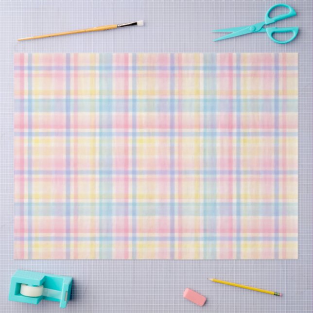 Papel De Seda Plaid Easter Series Design #15 (Artesanía)