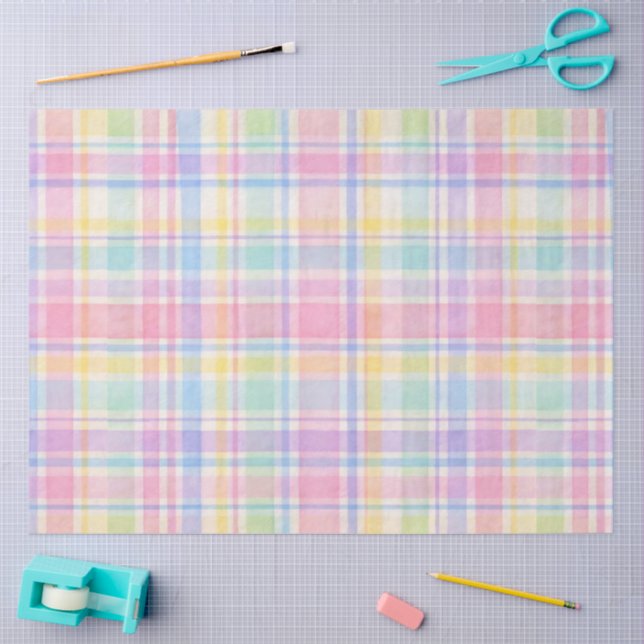 Papel De Seda Plaid Easter Series Design #18 (Artesanía)
