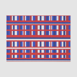 Papel De Seda Plaid Patriot