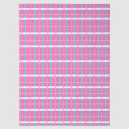 Papel De Seda Plaid Pop Rosa