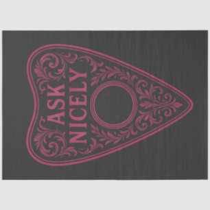 Papel De Seda Planchette de Halloween "Ask Nicely" Gothic Decoup