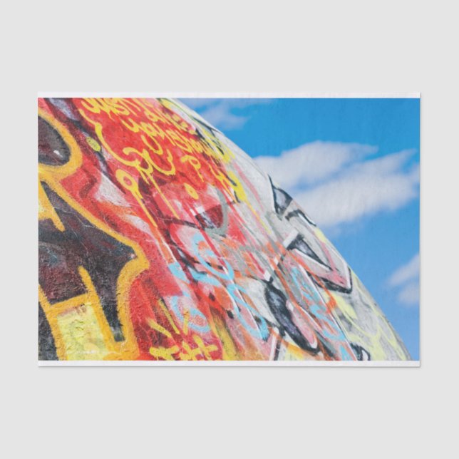 Papel De Seda planeta graffiti (Anverso)