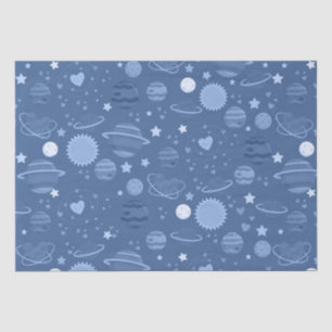 Papel De Seda Planetas azules