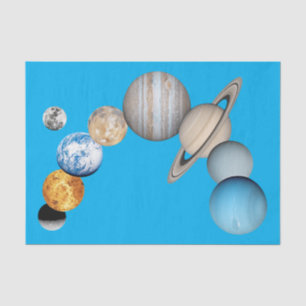 Papel De Seda Planetas del sistema solar (intercambiables en col