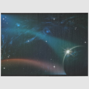 Papel De Seda Planetas espaciales Fantasy Decoupage Tissue Paper