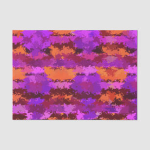 Papel De Seda Plantas moradas y Naranjas