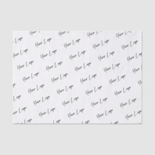 Papel De Seda Plantilla comercial con logotipo de firma