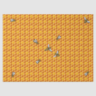 Papel De Seda Plantilla de Bee Hive Honeycomb