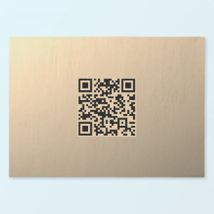 Papel De Seda Plantilla de código QR editable al instante Fals