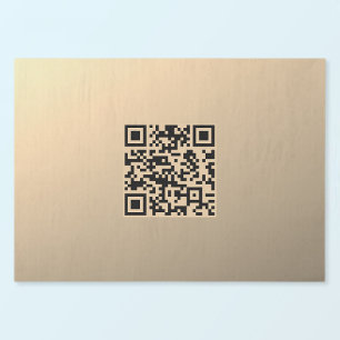Papel De Seda Plantilla de código QR editable instantáneamente  