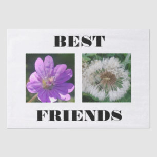Papel De Seda Plantilla de imagen de los mejores amigos