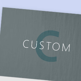 Papel De Seda Plantilla de monograma de Personalizable elegante