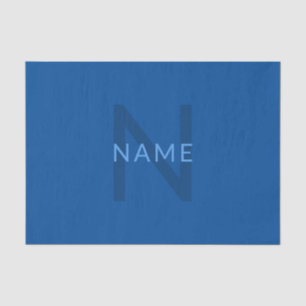 Papel De Seda Plantilla de texto editable para nombre monogramad