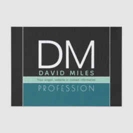 Papel De Seda Plantilla empresarial moderna | Personalizable Tod