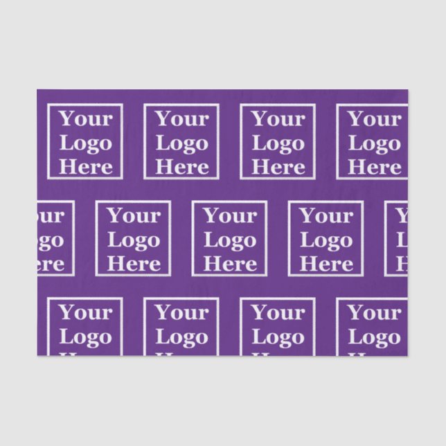Papel De Seda Plantilla Real Purple su logotipo aquí (Anverso)