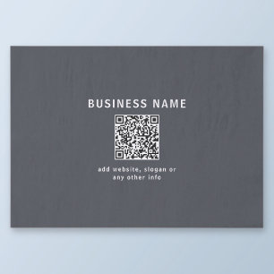 Papel De Seda Plantilla simple para tu código QR Gris oscuro
