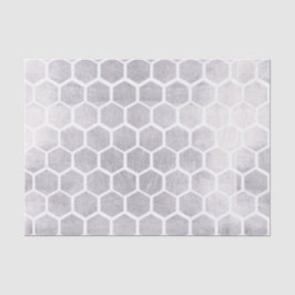 Papel De Seda Plata, modelo del cubo de la abeja, moderno, de