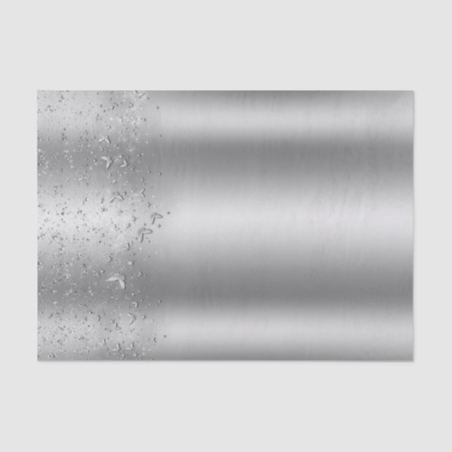 Papel De Seda Plata Shimmer Flutter Butterfly Sweet 16 Fiesta (Anverso)