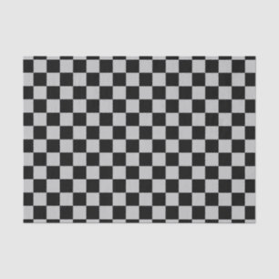 Papel De Seda Plata y negro
