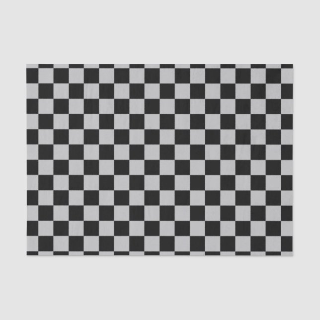 Papel De Seda Plata y negro (Anverso)