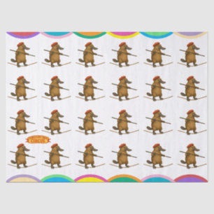 Papel De Seda Plato ornitorrinco equilibrista