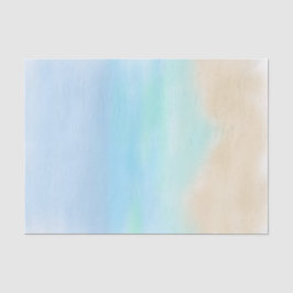 Papel De Seda Playa de arena, océano y cielo