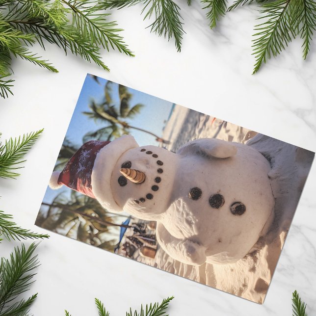 Papel De Seda Playa de navidades Sand Snowman (Subido por el creador)