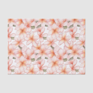 Papel De Seda Plomería floral Pastel Rosa Frangipani