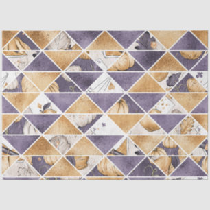 PAPEL DE SEDA PLUM CON PUMPKINS DE OTOÑO NARANJA Y BLANCO