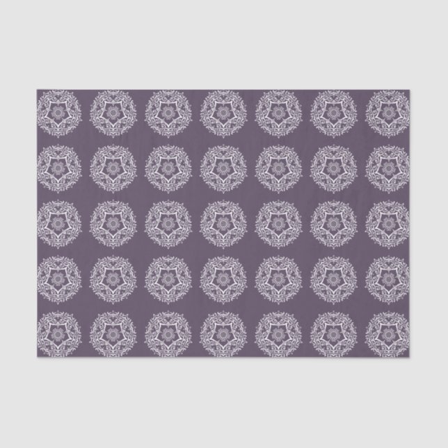 Papel De Seda Plum Mandala (Anverso)