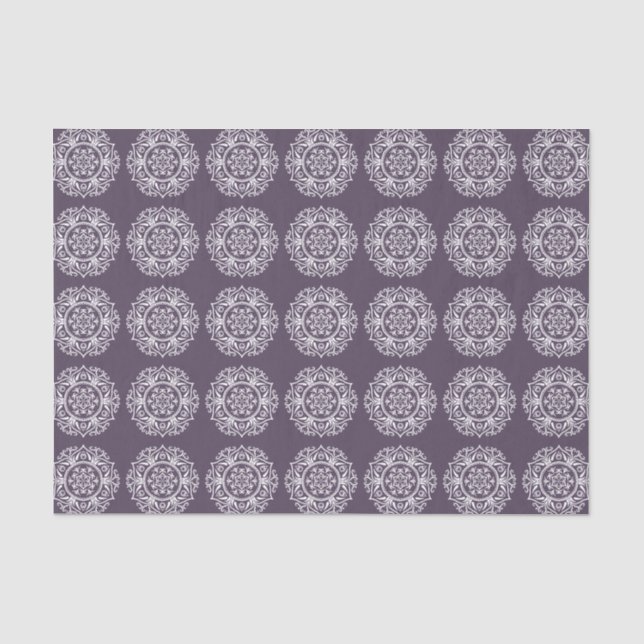 Papel De Seda Plum Mandala (Anverso)