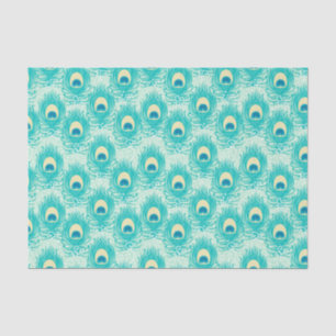 Papel De Seda Pluma de pavo real