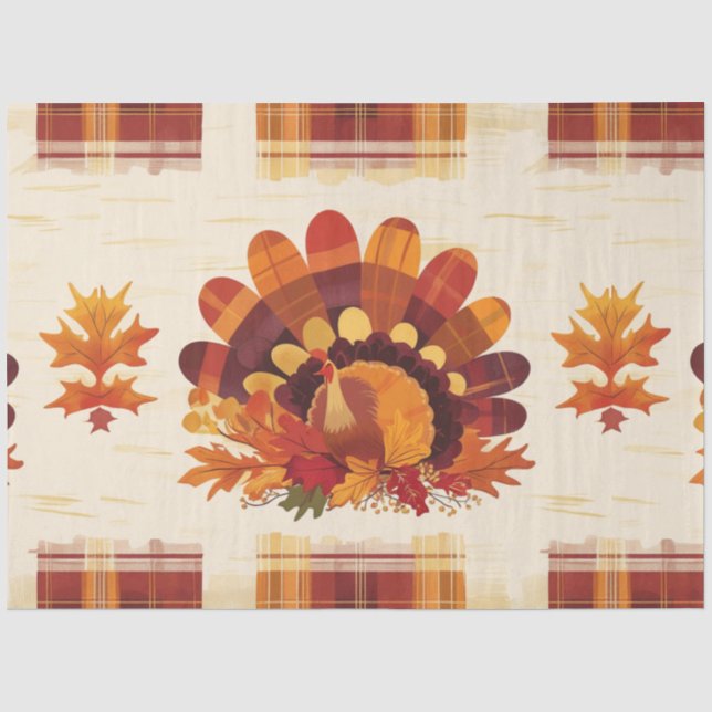 Papel De Seda Plumas de Otoño (Anverso)