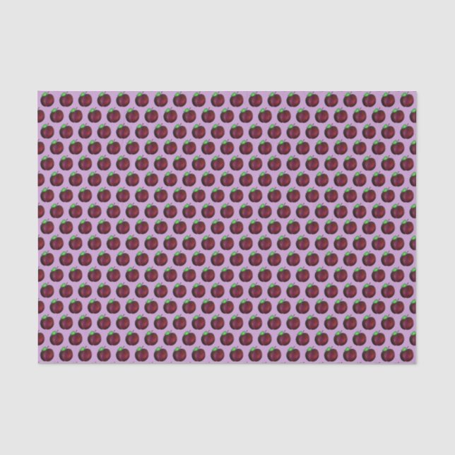 Papel De Seda Plumas Ripe Verano Pluma Púrpura Fruta Impresión (Anverso)