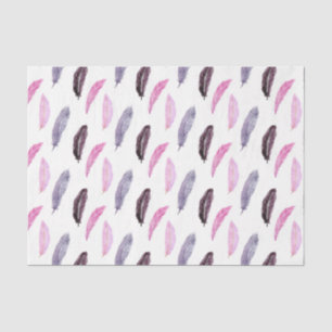 Papel De Seda Plumas Rosadas (Diseño Serie Rosa 68)