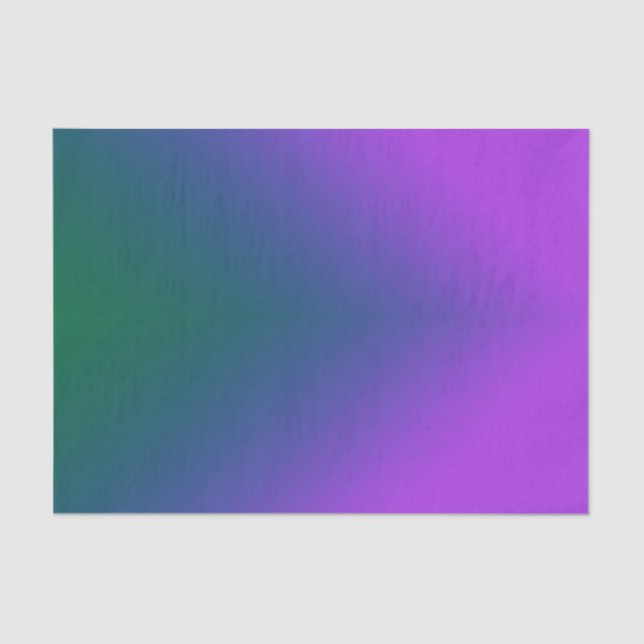 Papel De Seda Plush Peacock Ombre (Anverso)