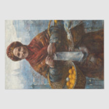 Pobre judía vendiendo Naranjas en Polonia