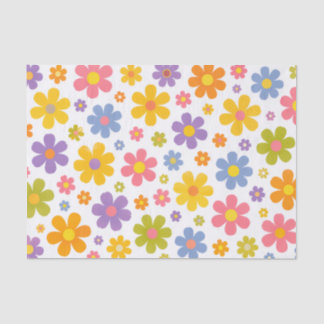 Papel De Seda Poder Floral Groovy