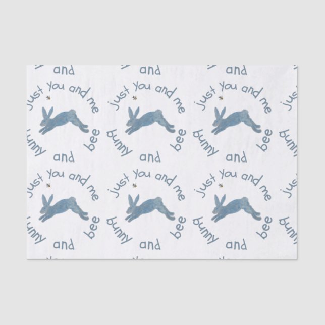 Papel De Seda Poem Bunny Bee Bunnies Bebe Baby Baby  (Anverso)