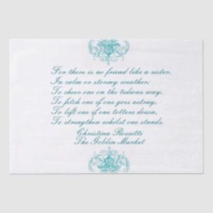 Papel De Seda Poema de las hermanas Christina Rossetti