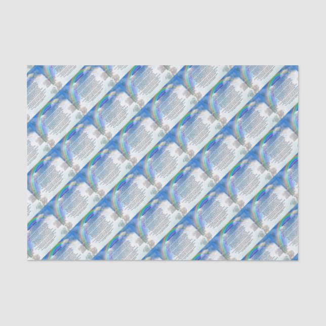 Papel De Seda Poema del puente del arco iris (Anverso)