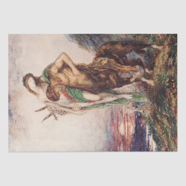 Papel De Seda Poeta muerto llevado por un centaurio (Anverso)