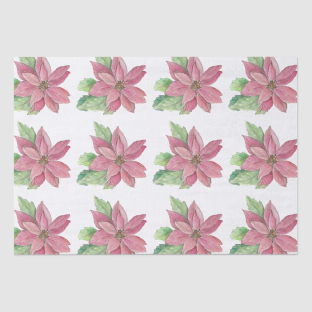 Papel De Seda Poinsettia (Anverso)