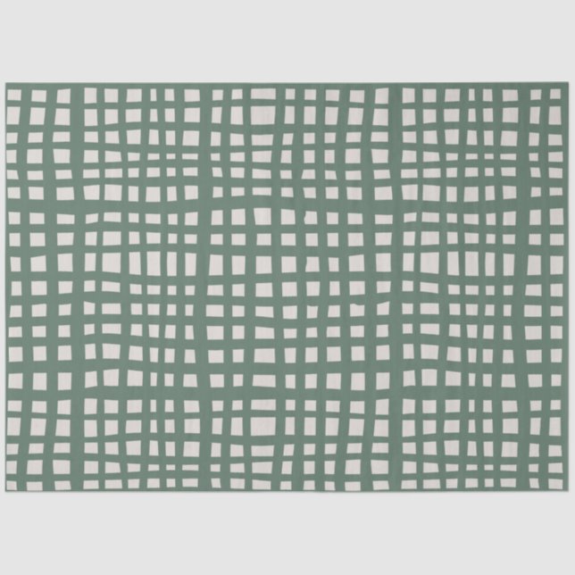 Papel De Seda Poinsettia Sage Green Ivory Christmas gift (Anverso)