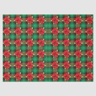 Papel De Seda Poinsettias Y Placas